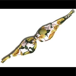 🌈Lemon Printed Bikini Top - F21